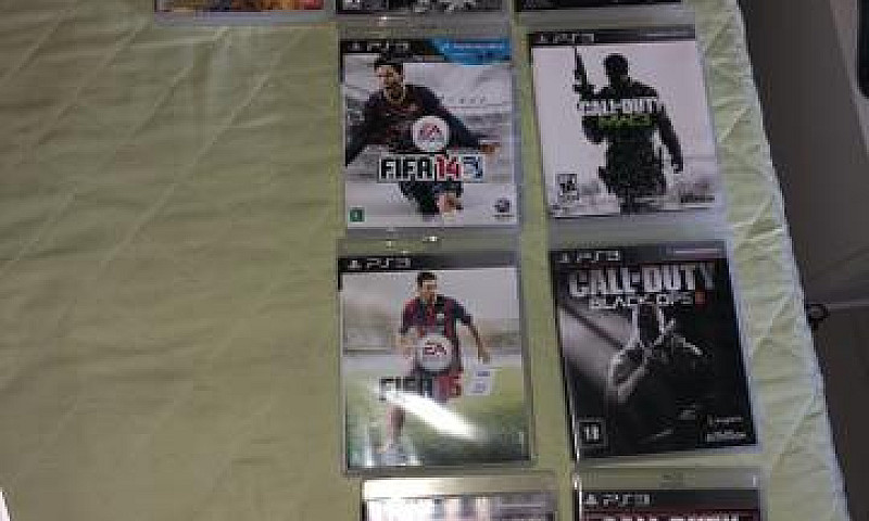Ps3 Com Jogos E 1 Co...
