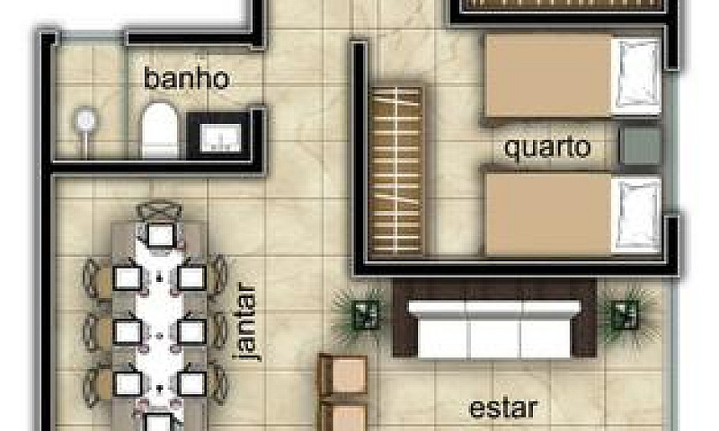 Apartamento 2/4 No B...