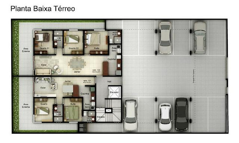 Apartamento Com 2 Qu...