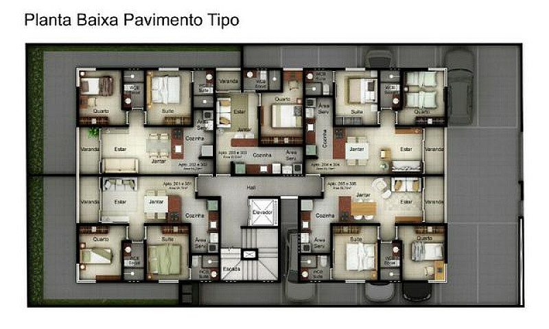 Apartamento Com 2 Qu...