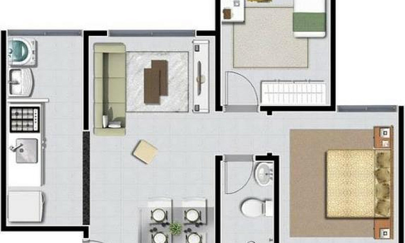Apartamento De 2 Qto...