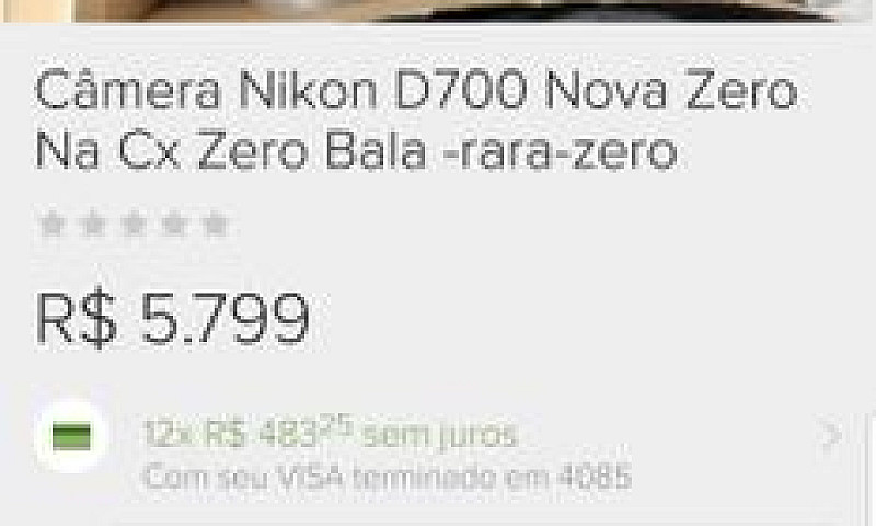 Vendo Câmera Profici...