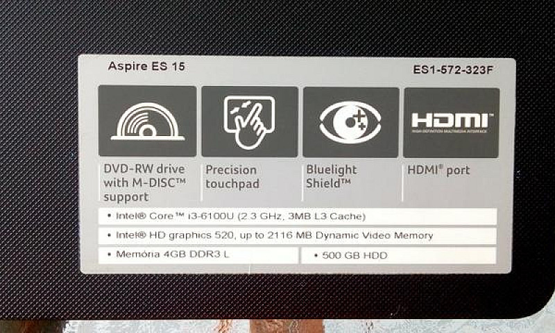 Notebook Acer V/T Po...