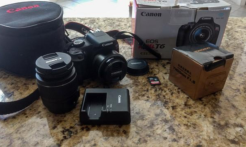 Canon T6 + Lentes 50...