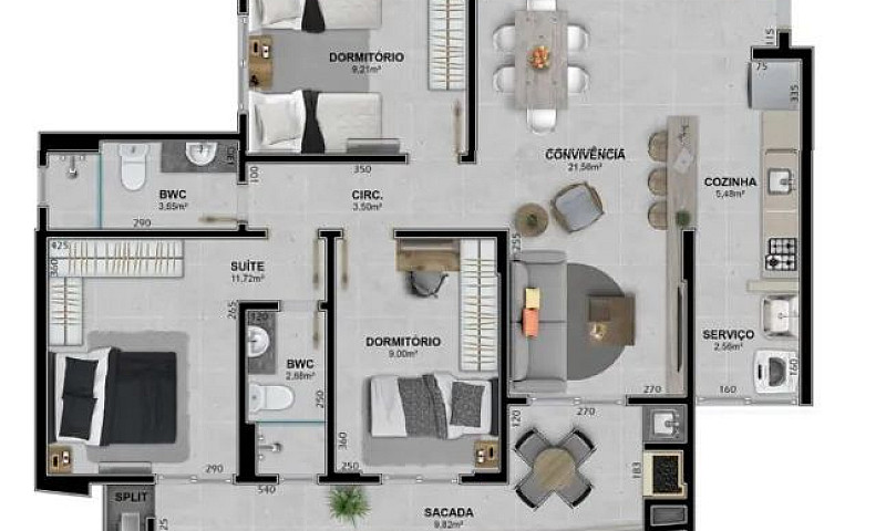 Apto 3 Dorm 2 Vagas ...