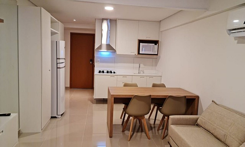 Flat Mobiliado Com 1...