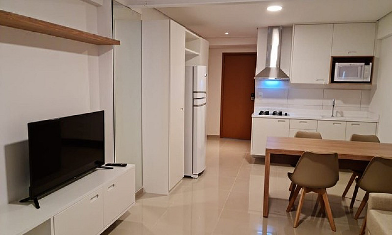 Flat Mobiliado Com 1...