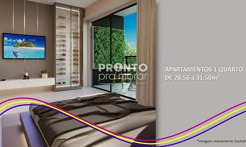 Flat Com 1 Quarto Em...