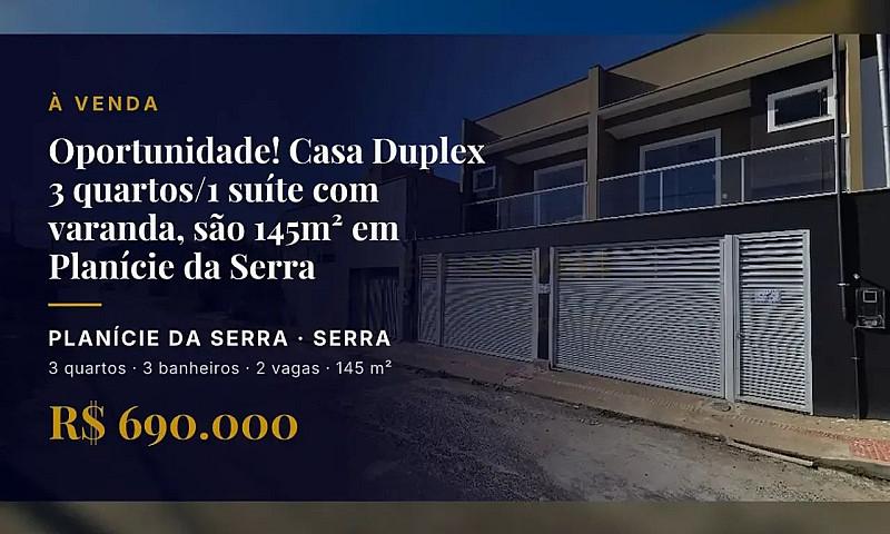 Casa Com 3 Quartos E...