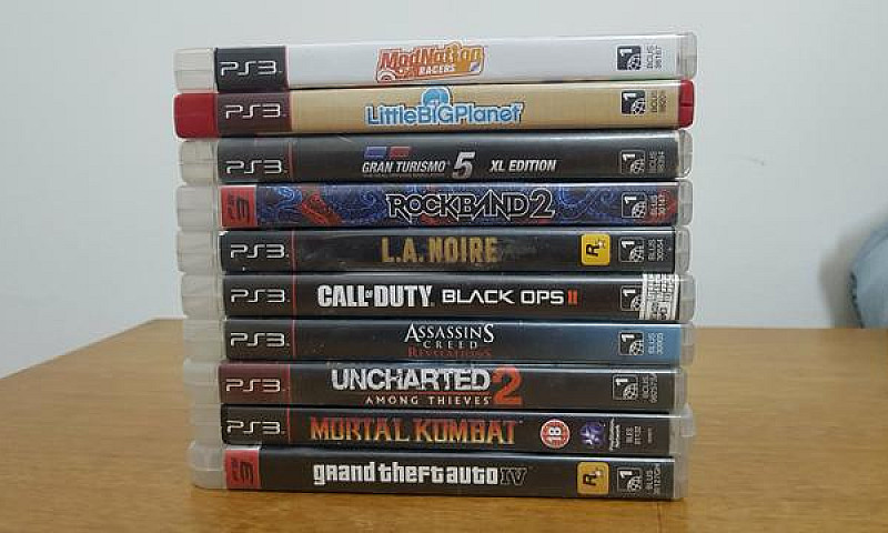 10 Jogos Ps3 Origina...