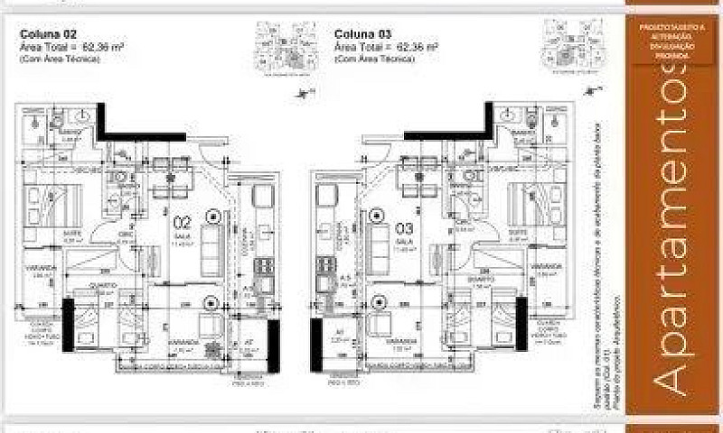 Apartamento 2 Quarto...