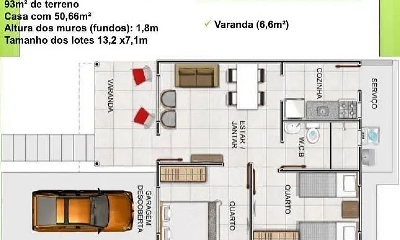 Casa Com Parcelas Me...