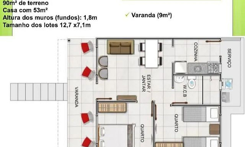 Casa Com Parcelas Me...