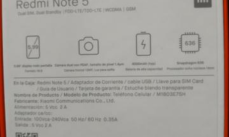 Redmi Note 5...