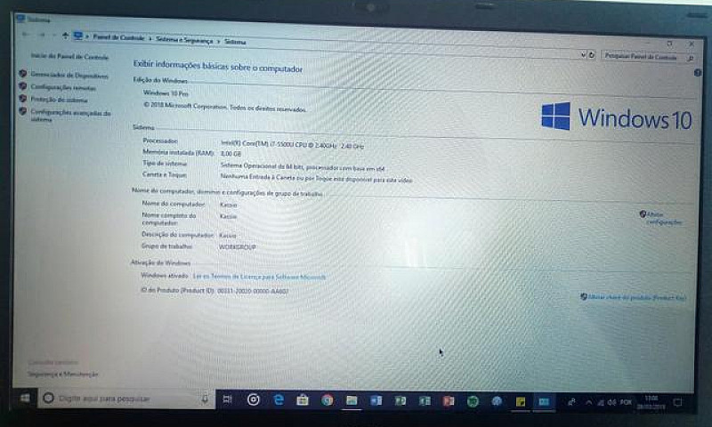 Notebook Acer Aspire...