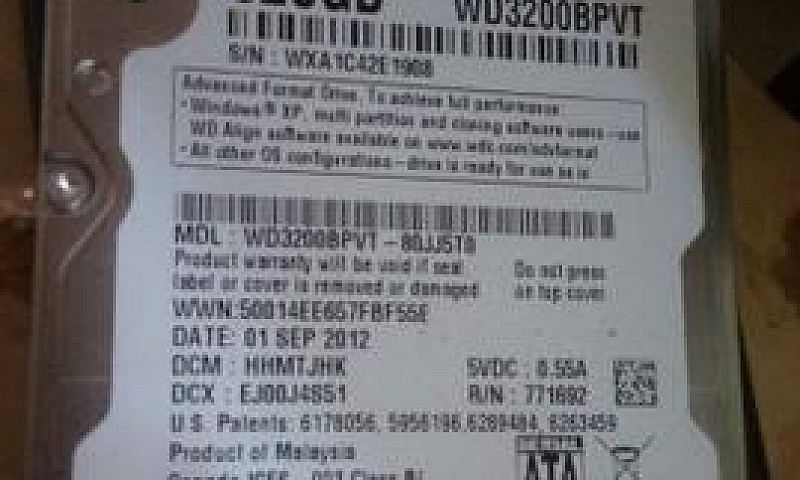 Vendo Hd Wd 320 Giga...