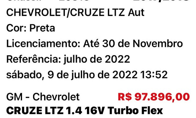 Cruze Ltz - 1.4 Turb...