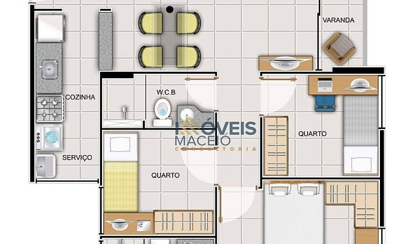 Apartamento Com 3 Do...