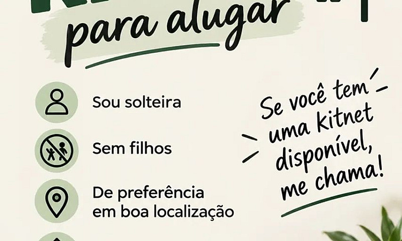 Procura-Se Kitnet...