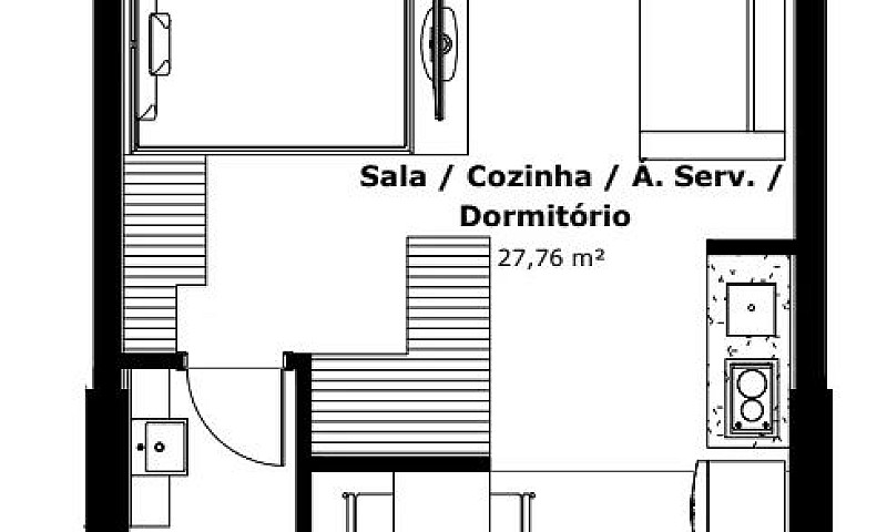 Apartamento Loft 1Q ...