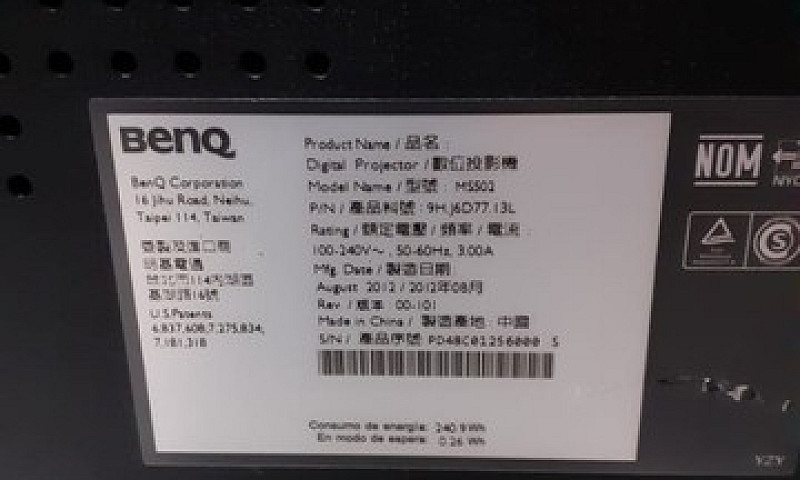 Projetor Benq Ms502...