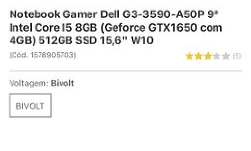 Notebook Gamer Dell ...