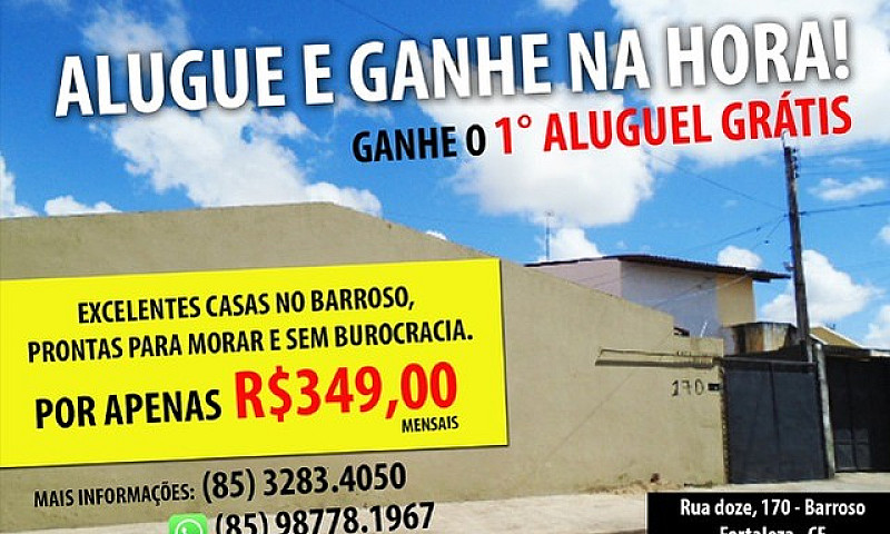 Alugue Casa No Barro...