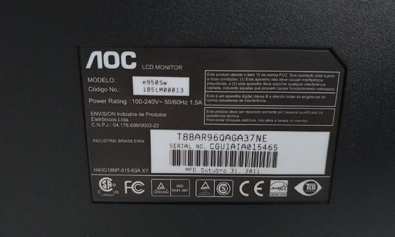 Monitor Aoc 18,5 Pol...