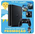 Ps4 Slim 1Tb | Mais 3 Jogos Exclusivos | Lacrado | 6 Meses De Garantia
