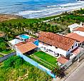 Casa Para Temporada - Piscina, Churrasqueira E Ar, Na Beira Do Mar
