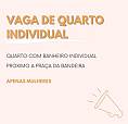 Quarto Individual (Mulheres/Estudantes)