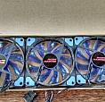 Kit 3 Fans 120Mm Com Led Azul Gaming Master Kmex