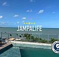 Flat Frente Mar Na Beira Da Praia Com Vista Definitiva!
