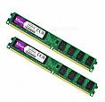 Kit Memória Ram 2X2= 4Gb Ddr2 800Mhz Novas