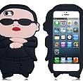 Capa Protetora Para Iphone 5 Psy Gangnam Style 3D Preto R$ 29,00