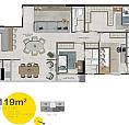 Apto. 702, Com 119 M², Da Torre My Dream Do Moove Da Brasal. Novo.