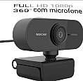 Câmera Webcam Visão 360° Full Hd 1080p Microfone