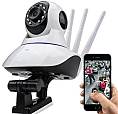 Câmera Ip Sem Fio 360° 3 Antenas Hd Wifi Lkw1310