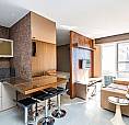 Apartamento Mobiliado Para Aluguel  Com  1 Quarto Em Centro - Curitiba - Pr - R$ 3.000,000