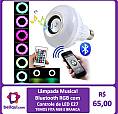 Lâmpada Musical E27 Bluetooth Rgb