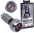 Carregador Veicular Metal Car 3.0 It-Blue + Cabo Iphone Ou V8