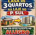 Troco Casa No Psul De 3 Quartos Por Ap No Allegro