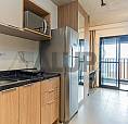 Apartamento Mobiliado De 25 M² Pronto Para Morar No Brooklin E Com Varanda.