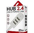 Hub 2.4 Usb Com 3 Portas Alta Velocidade Mbtech 1,2 Metros