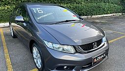 Honda Civic 2.0 Lxr Automático 2016 Com Gnv E Banco De Couro