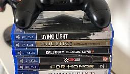 Controle Ps4 + Jogos - Leia