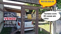 Terreno Com 03 Casas Em Cima