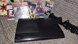 Ps3 256gb + 5 Jogos Originais E 3 Mídias Digitais Funcionando Perfeitamente.