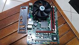 Kit - Processador Dual-core E6500 2.93 Ghz, Mb 775 Ddr3, 2gb Memória!