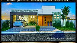 Casa Com 170M² No Condomínio Green Clube Com 3 Quartos, Lote Com 350M², Confira